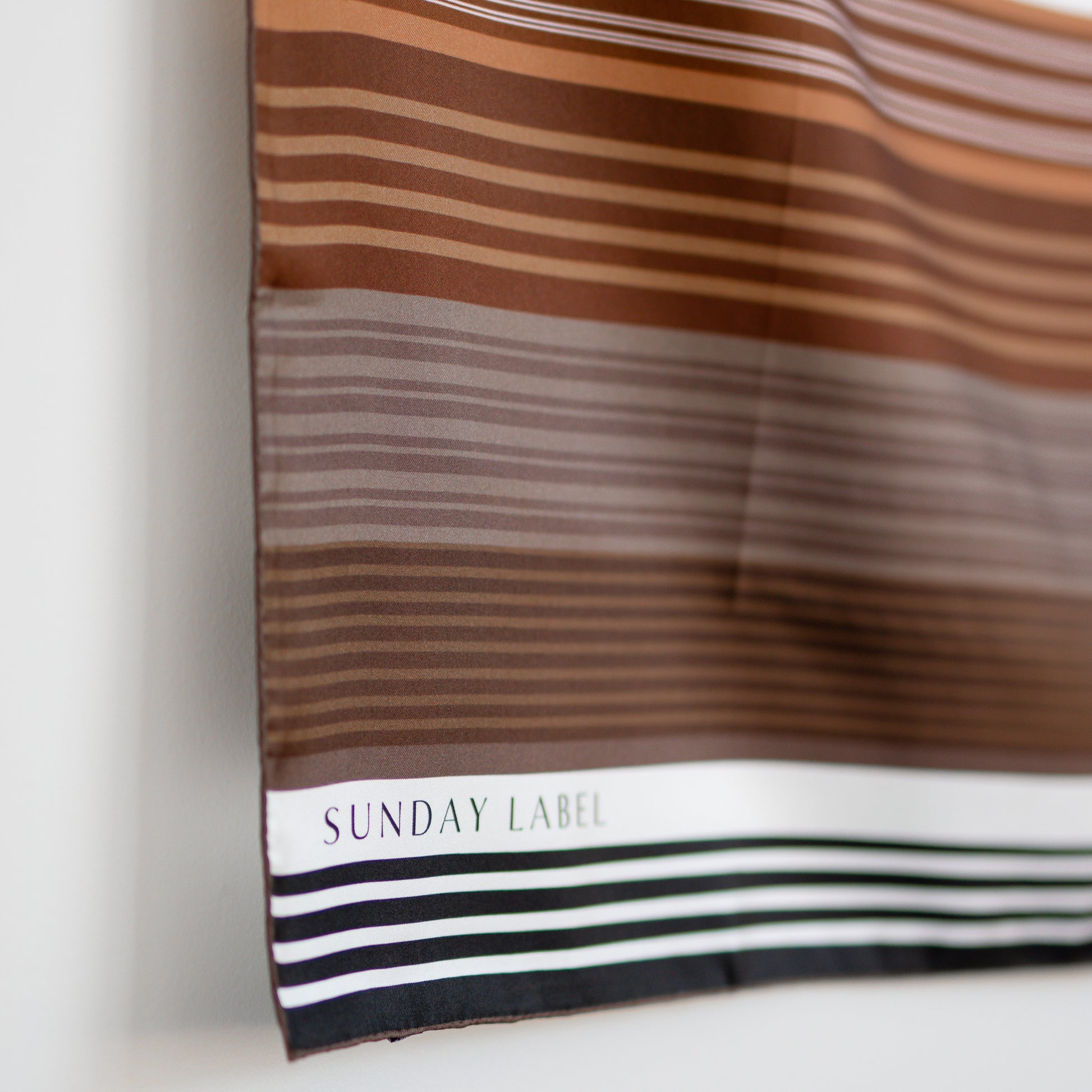Sunday Label Silk - Gertrude Neutrals - 90cm silk square scarf