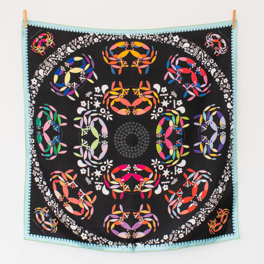 Sunday Label Silk Scarf - Vermont Winter