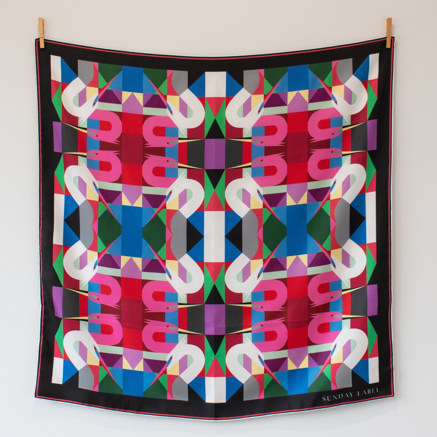Sunday Label Silk Scarf - Pheonix Winter