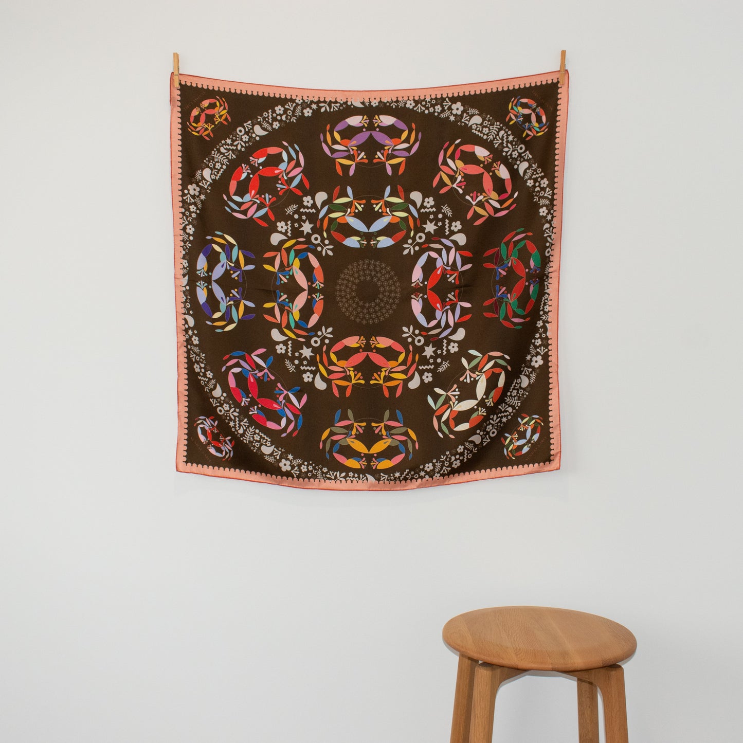Sunday Label Silk Scarf - Vermont Autumn