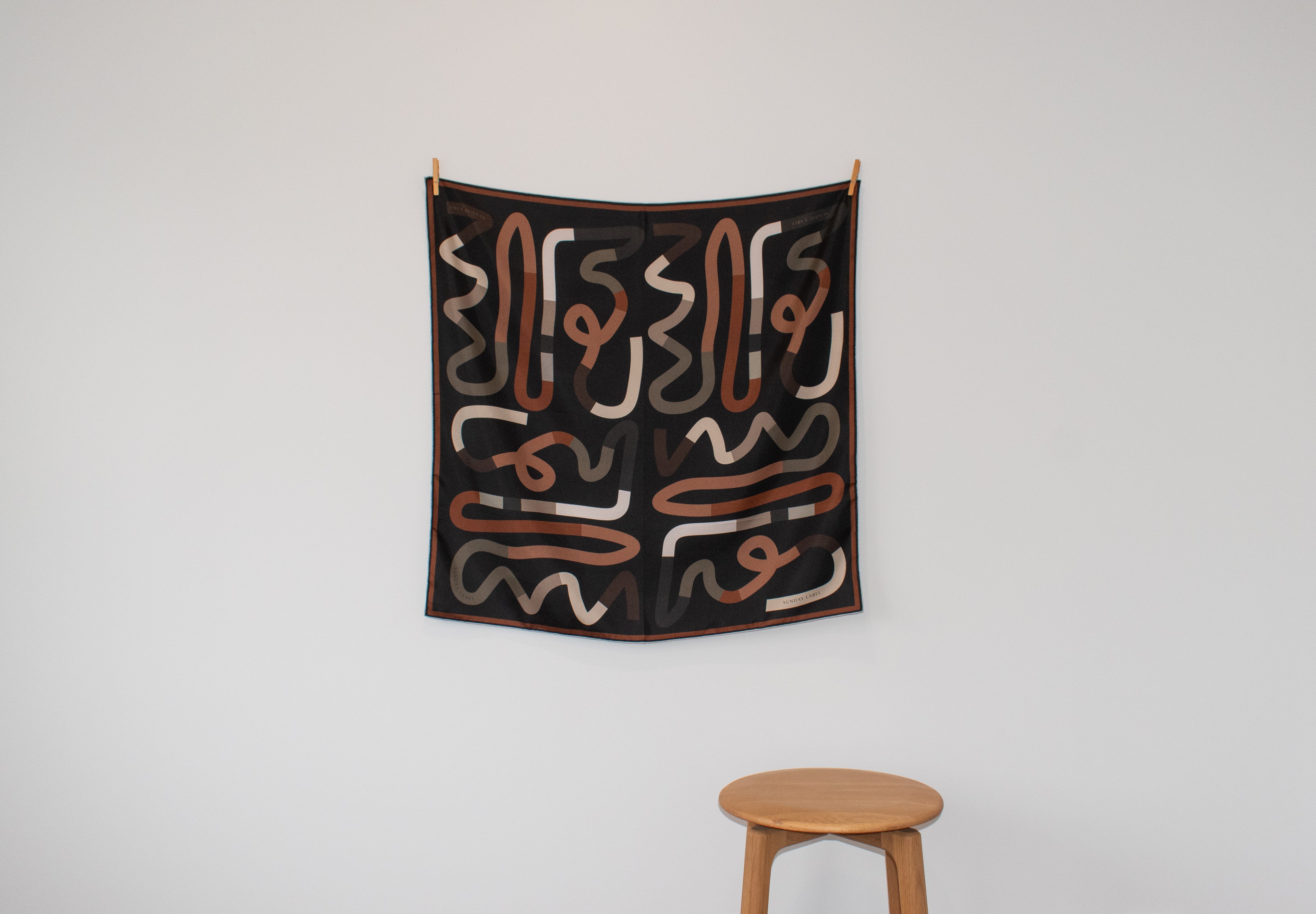 Sunday Label Square Silk Scarf