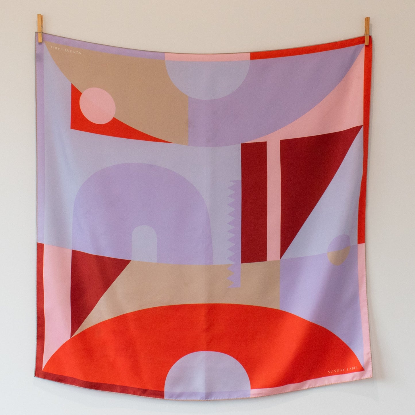 Sunday Label Silk Scarf - Seattle Summer