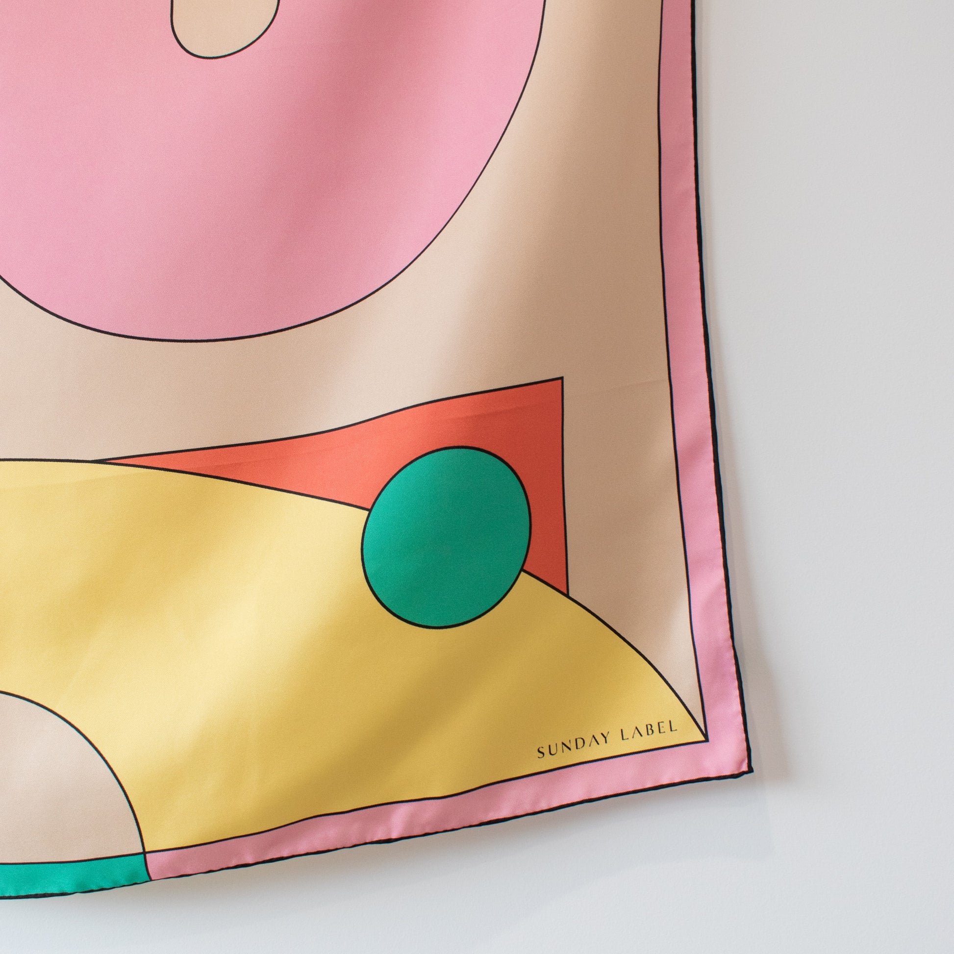Sunday Label Silk Scarf - Seattle Spring