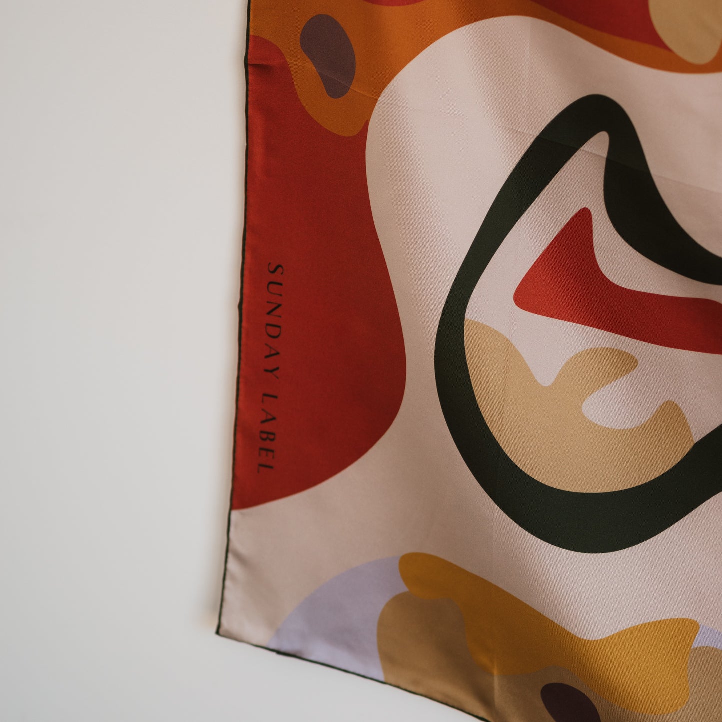 Sunday Label Silk - Beverley Neutrals - 90cm silk square scarf