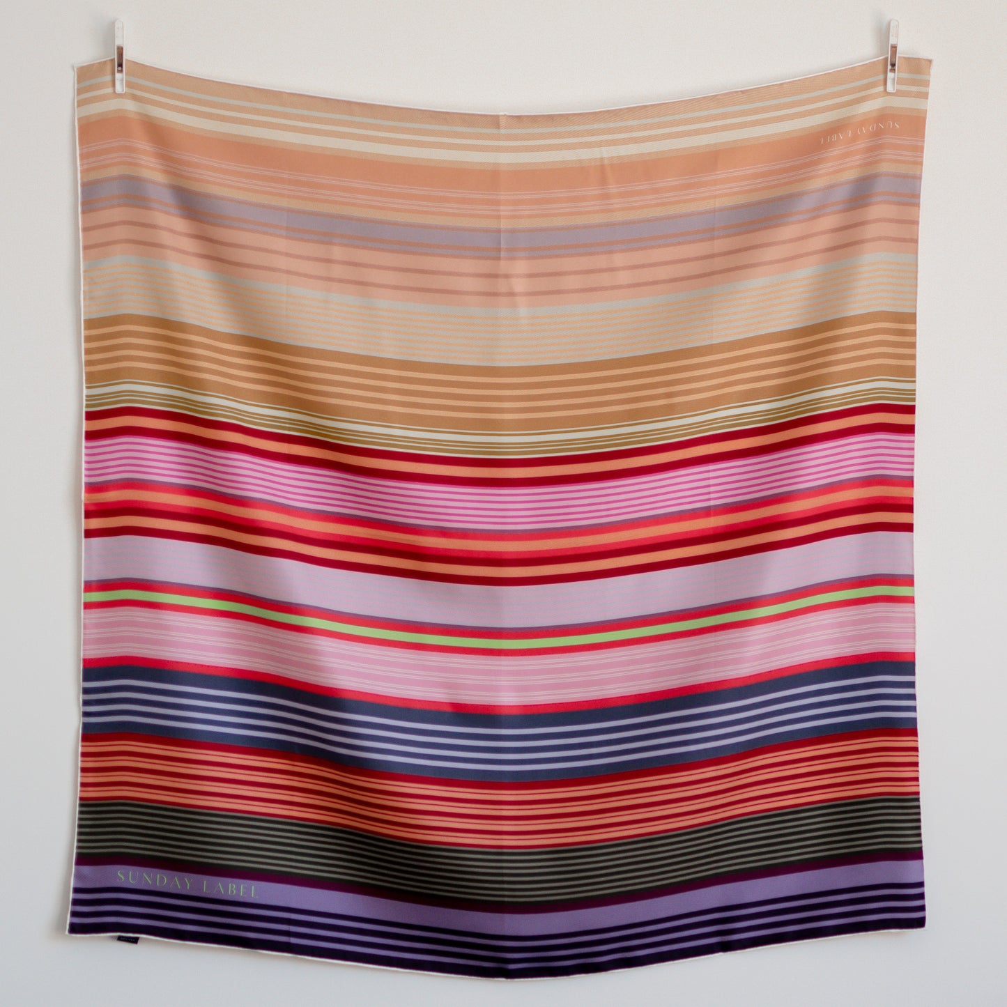 Sunday Label Silk - Gertrude Bold - 90cm silk square scarf