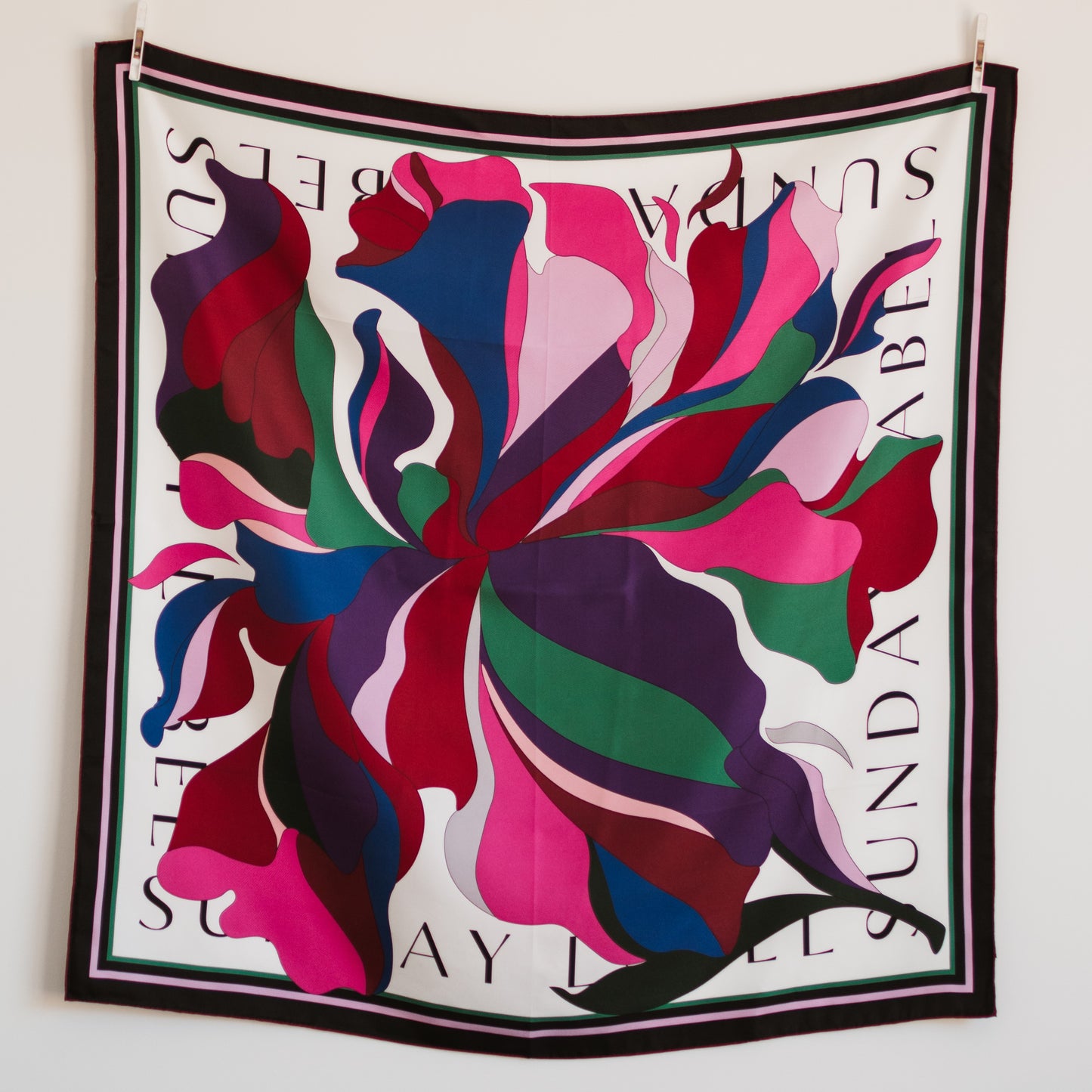 Sunday Label Silk Scarf - Martha Winter - 90cm silk square scarf