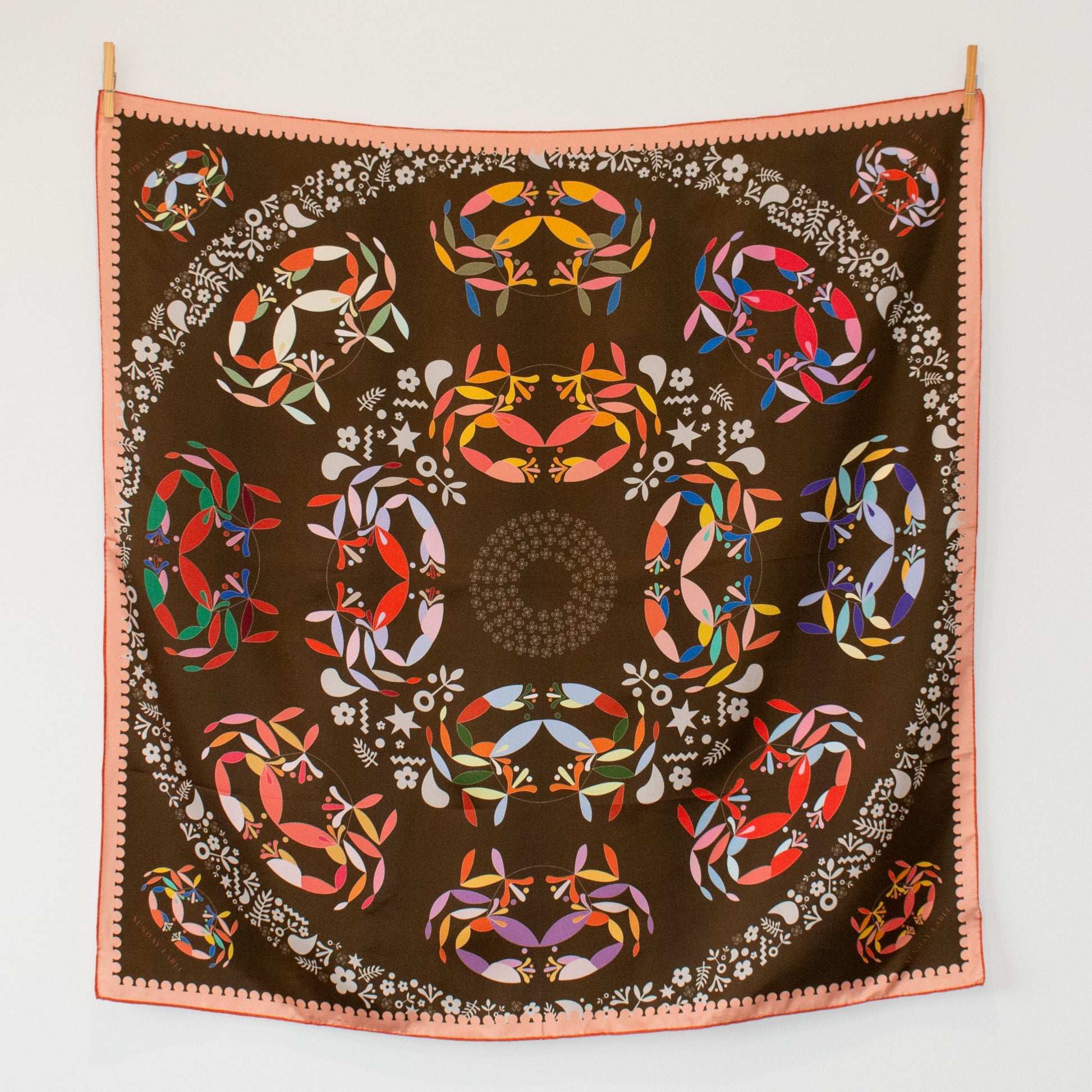 Sunday Label Silk Scarf - Vermont Autumn