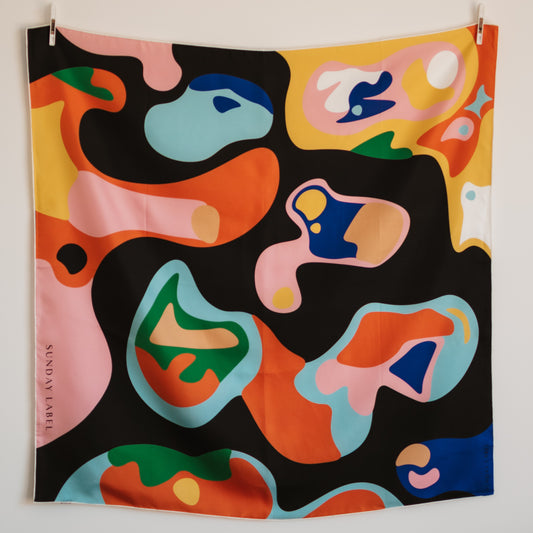 Sunday Label Silk - Beverley Bold - 90cm silk square scarf