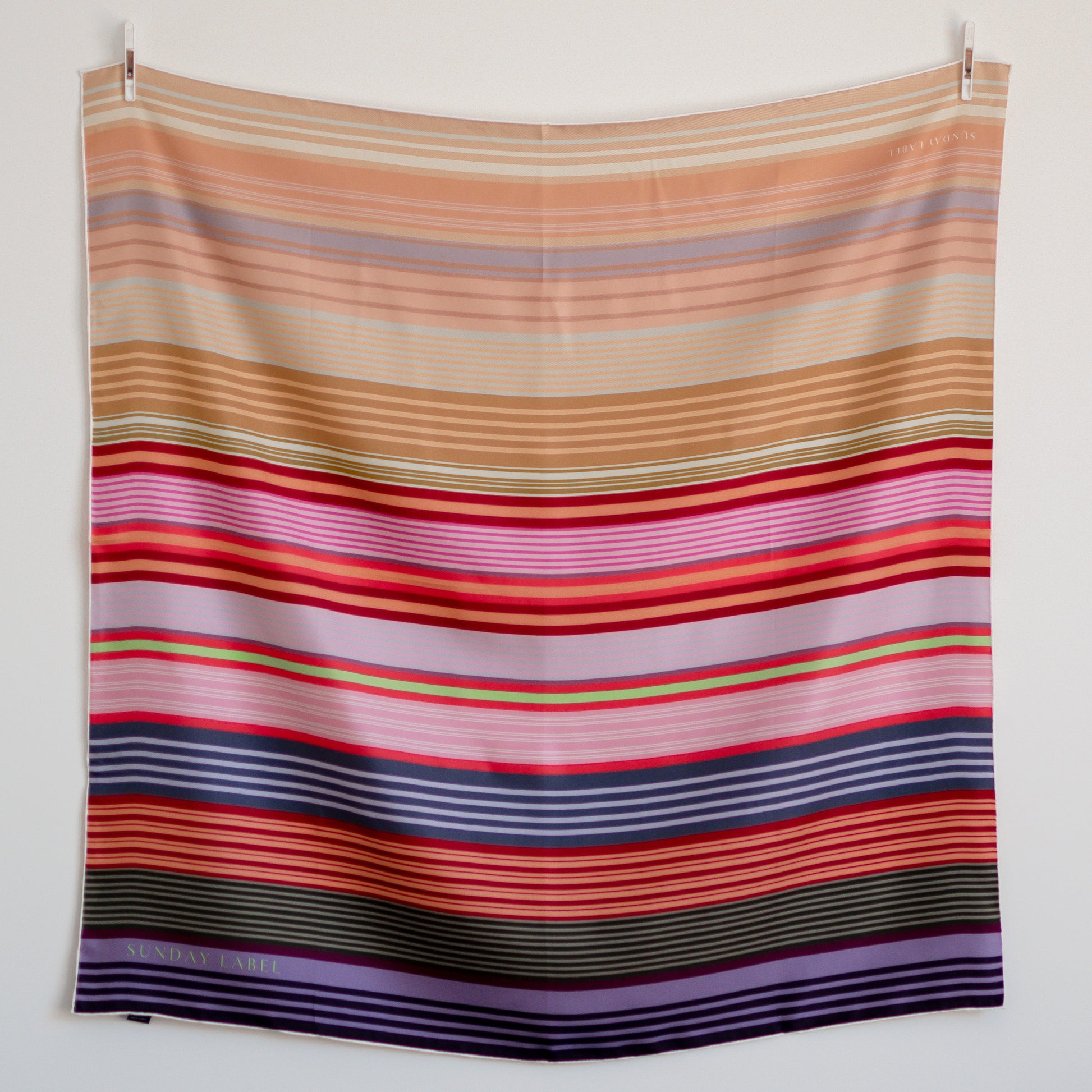 Sunday Label Silk - Gertrude Bold - 90cm silk square scarf