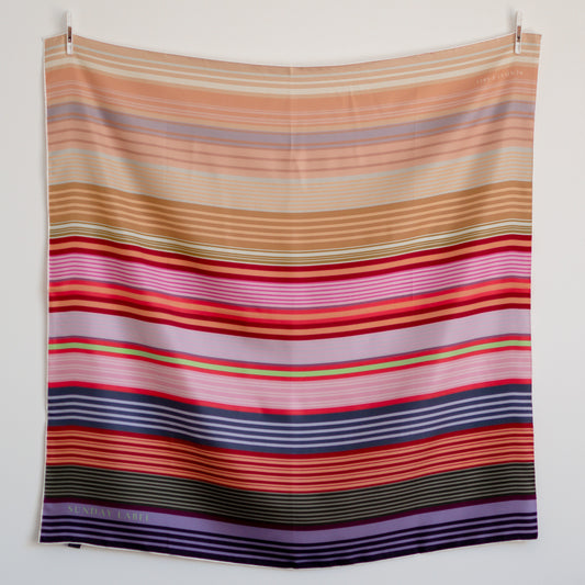 Sunday Label Silk - Gertrude Bold - 90cm silk square scarf