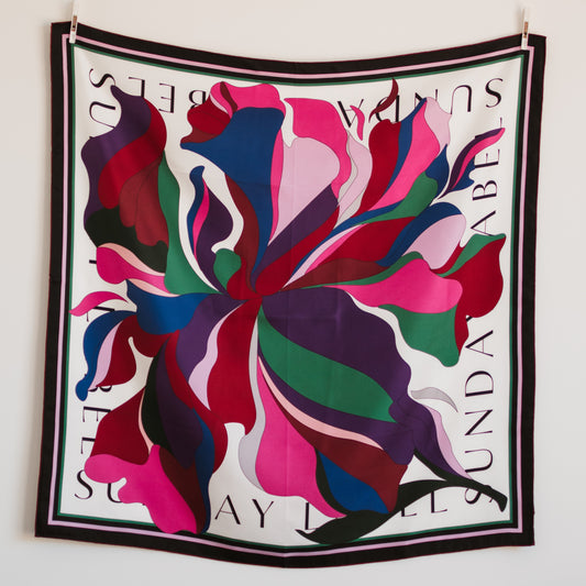 Sunday Label Silk Scarf - Martha Winter - 90cm silk square scarf